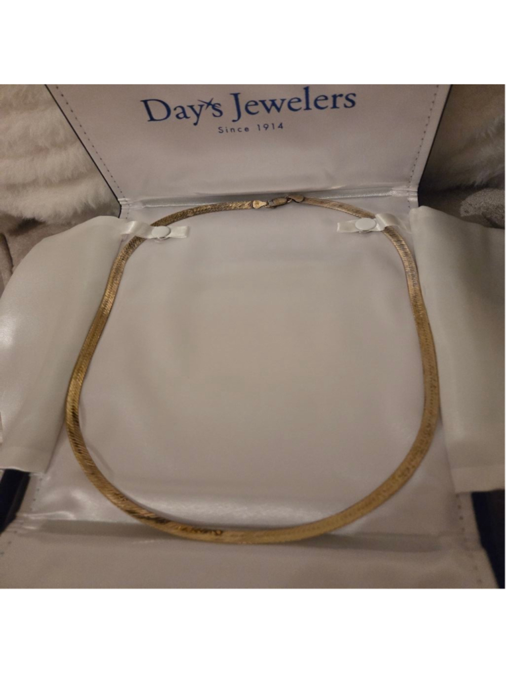 Women's Gold & Silver Herringbone Necklace One Size - Picture 2 of 8